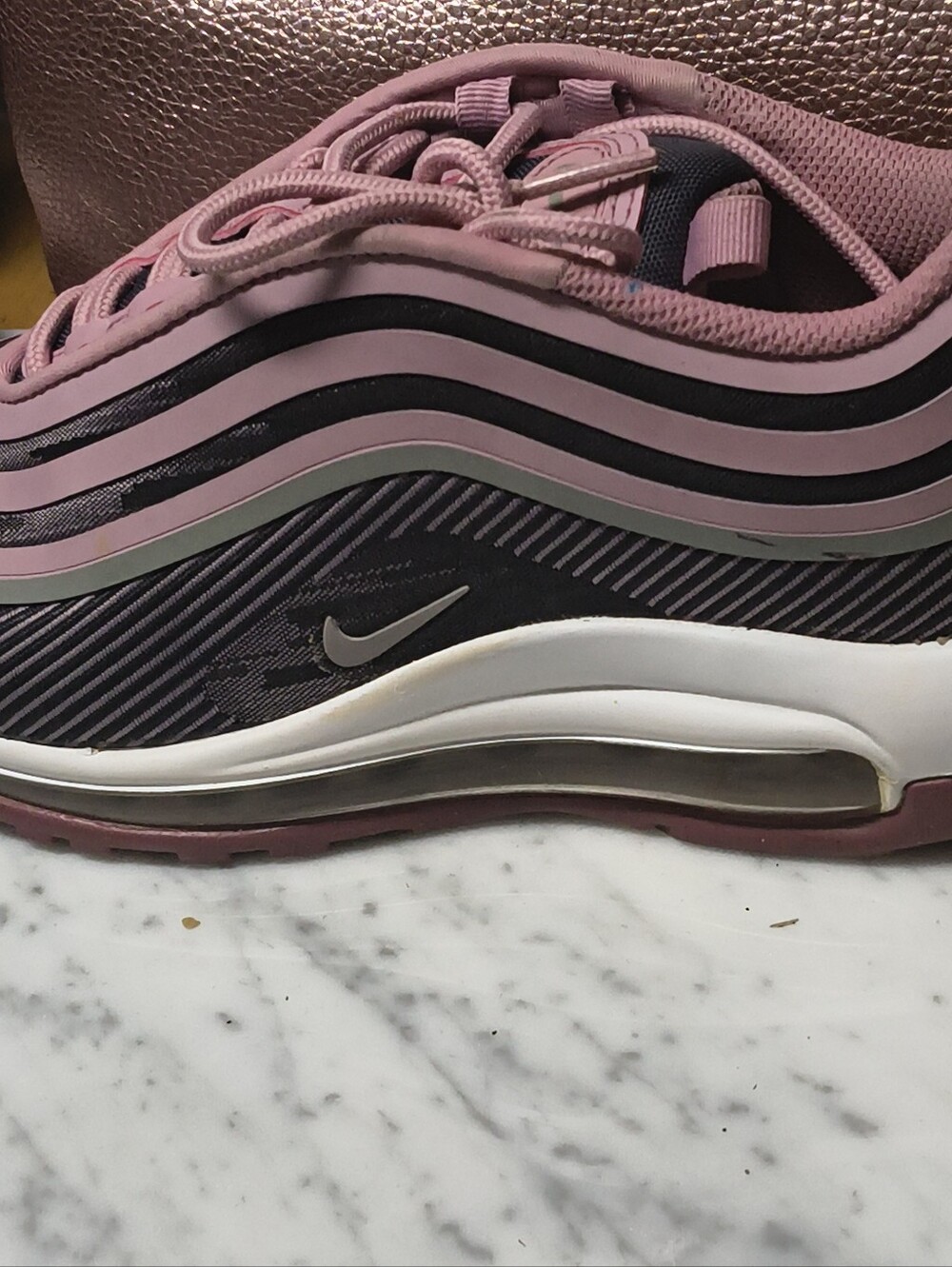 Nike Air Max 97 Women's Sneakers Pink Black White Air Cushion Running Shoes